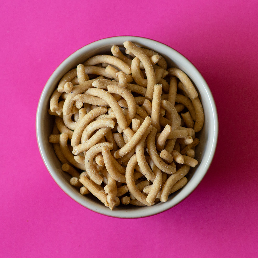 Churritos de Quinoa y Maíz El Munch Sabor Limón – Botana Crujiente Sin Gluten ni Glutamato Monosódico (Caja con 12 Bolsas de 80 g)