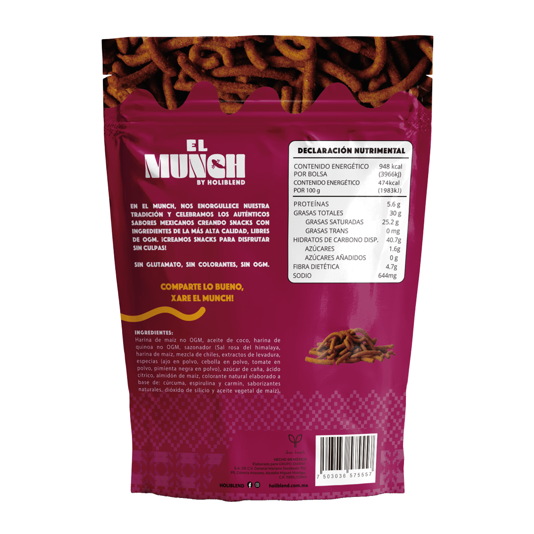 Churritos de Quinoa Horneados Holiblend Clean Chipotle Hechos con Aceite de Coco (200g)
