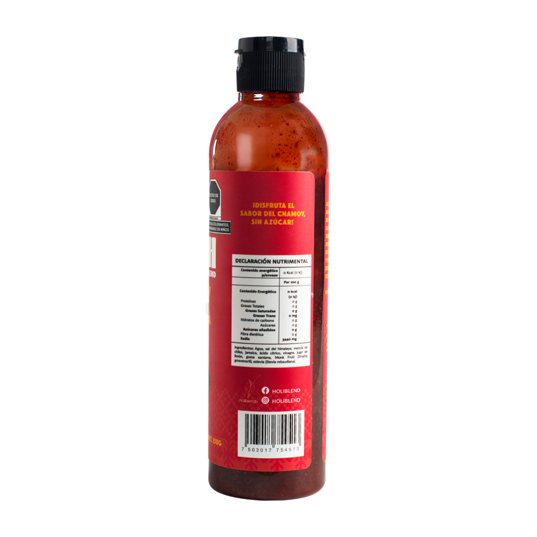 Salsa Chamoy Sin Azúcar Holiblend Xamoy de Jamaica 0% NON GMO (250 g)
