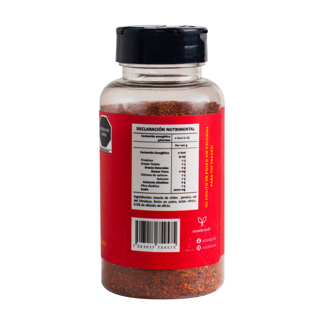 Chile en Polvo de Jamaica Holiblend Xilito Sin Azúcar y que No Pica (110g)