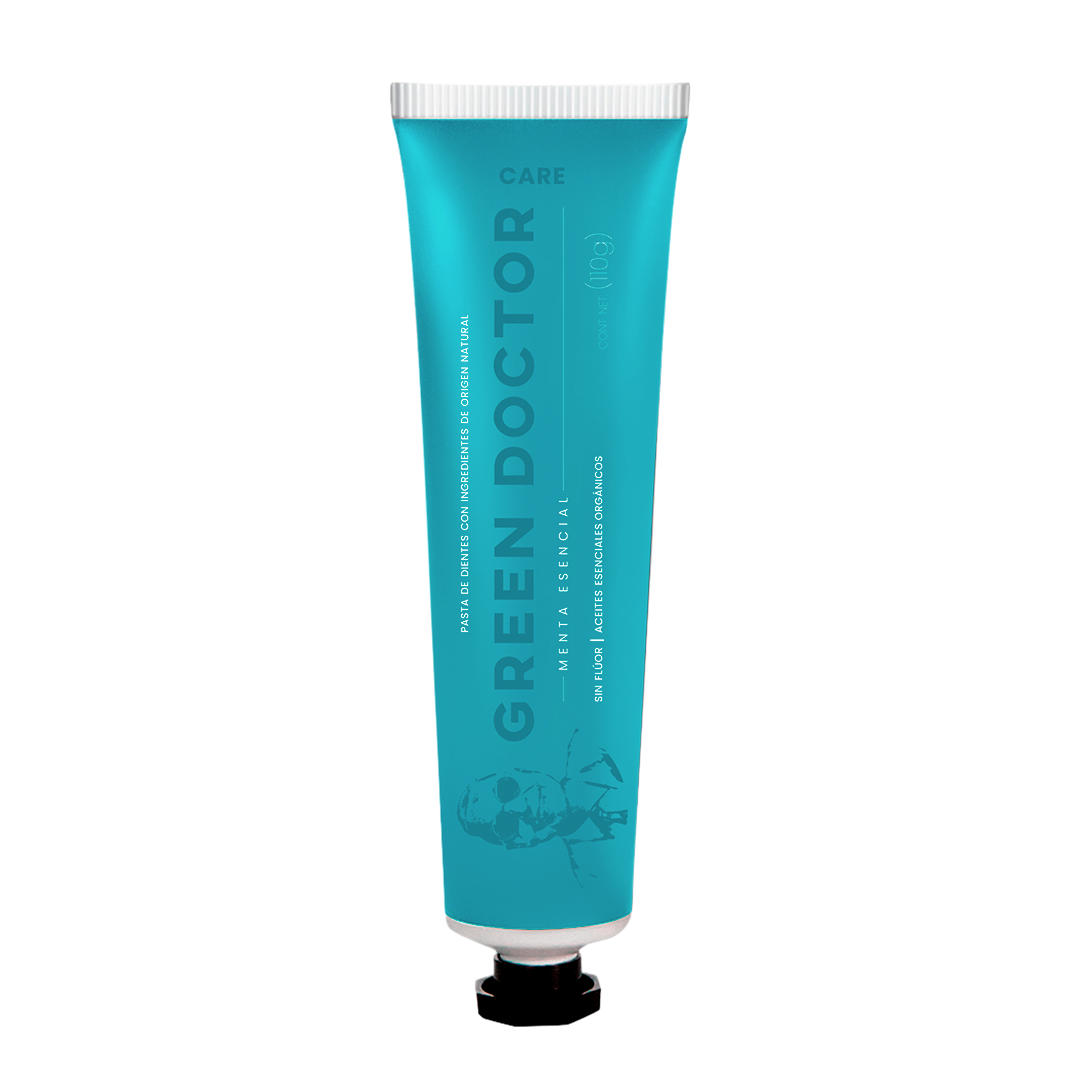 Pasta de Dientes Cuidado Diario Integral Green Doctor Care Menta Esencial Sin Fluor 110g