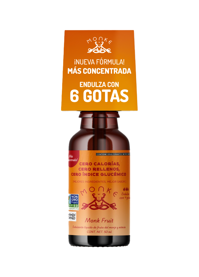 Endulzante Líquido Apto para Diabáticos Monke Monk Fruit Non GMO No Transgénicos 150ml