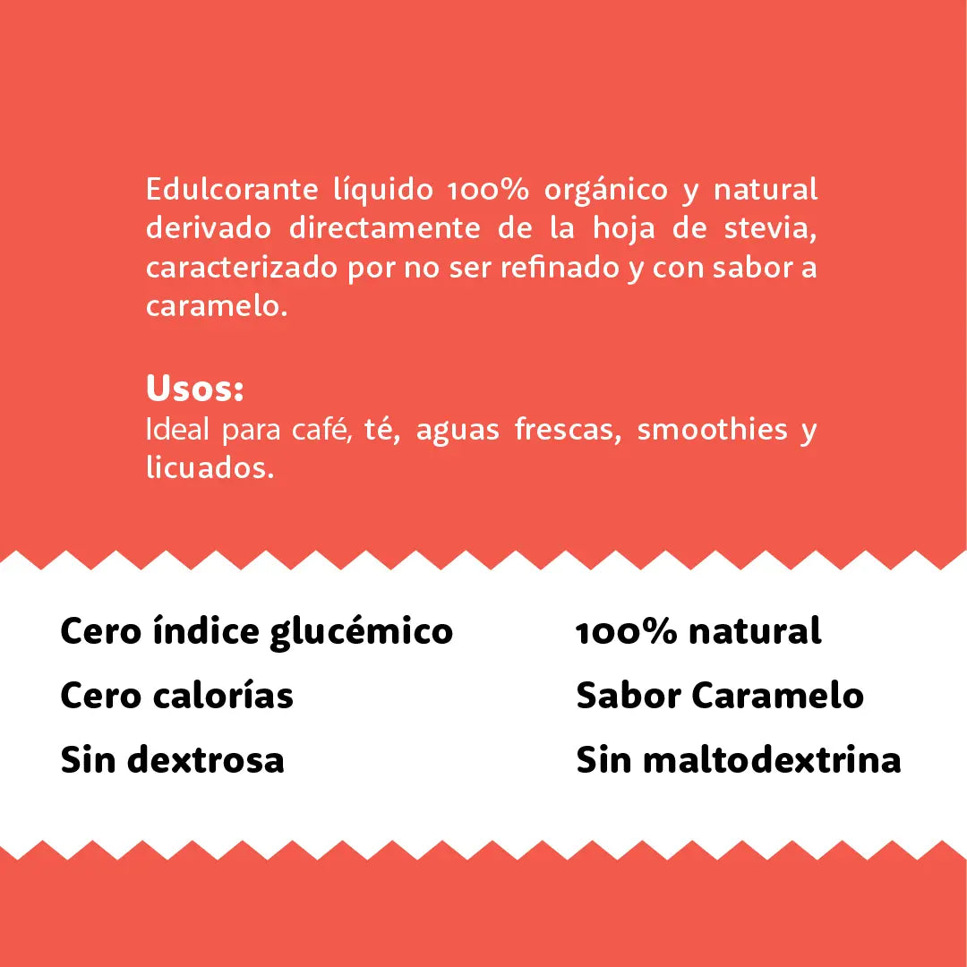 Stevia Líquida Orgánica Holistevia Sabor Caramelo – Endulzante Natural Sin Calorías ni Clarificar (Paquete de 3 de 50 ml)