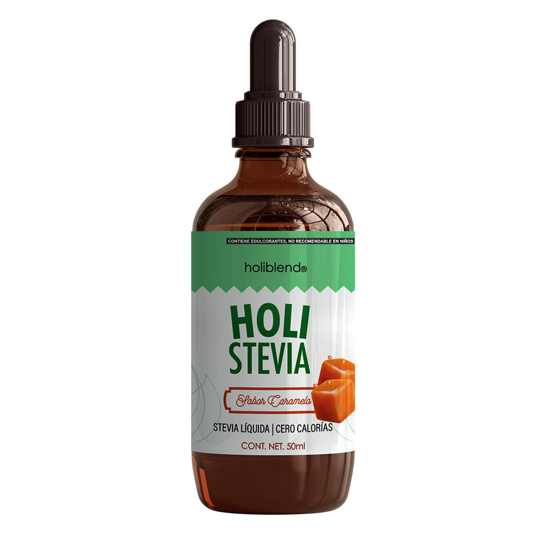 Endulzante Líquido Stevia 100% Pura y Natural Hoiblend  Caramelo Sin Azúcar 50ml