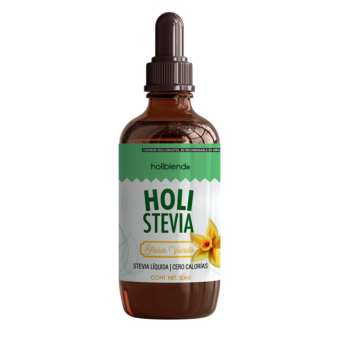 Endulzante Líquido Stevia 100% Pura y Natural Hoiblend  Vainilla Sin Azúcar 50ml