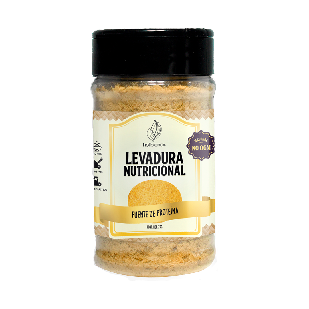 Levadura Nutricional Vegana Sustituto de Queso  Holiblend en Hojuelas Libre de Lácteos-75gr