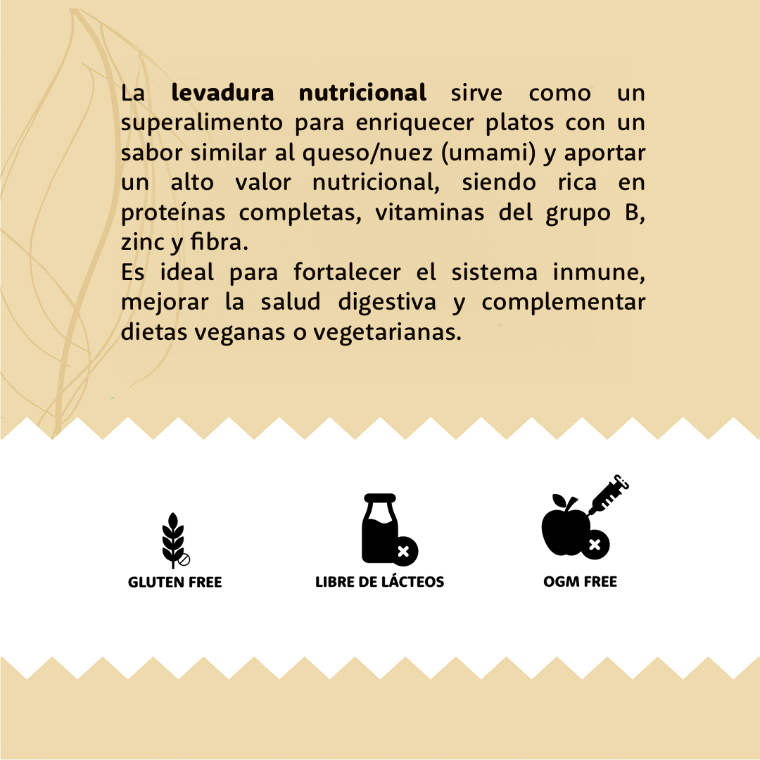 Levadura Nutricional Orgánica Holiblend – Alternativa Vegana al Queso Sin Gluten para Cocinar (Paquete de 2 Frascos de 75 g)