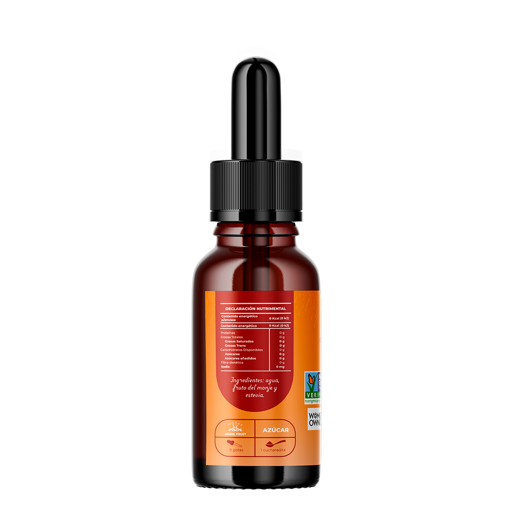 Endulzante Líquido Apto para Diabáticos Monke Monk Fruit Non GMO No Transgénicos (150ml)
